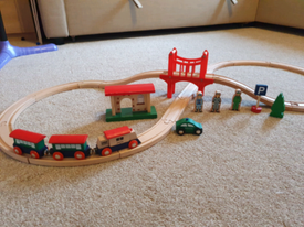 gumtree wooden train set